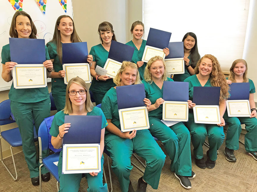 10 students certified as Certified Nurse Aides